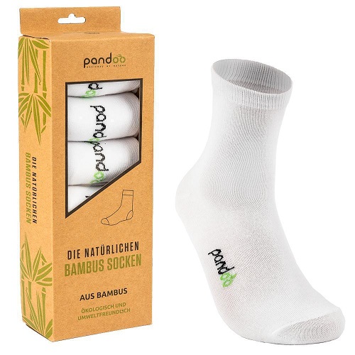 Pandoo Hvide Bambus Sokker Str 39 42