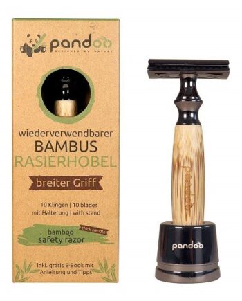 Pandoo   Barberskraber Med Kraftigt Bambus Skaft