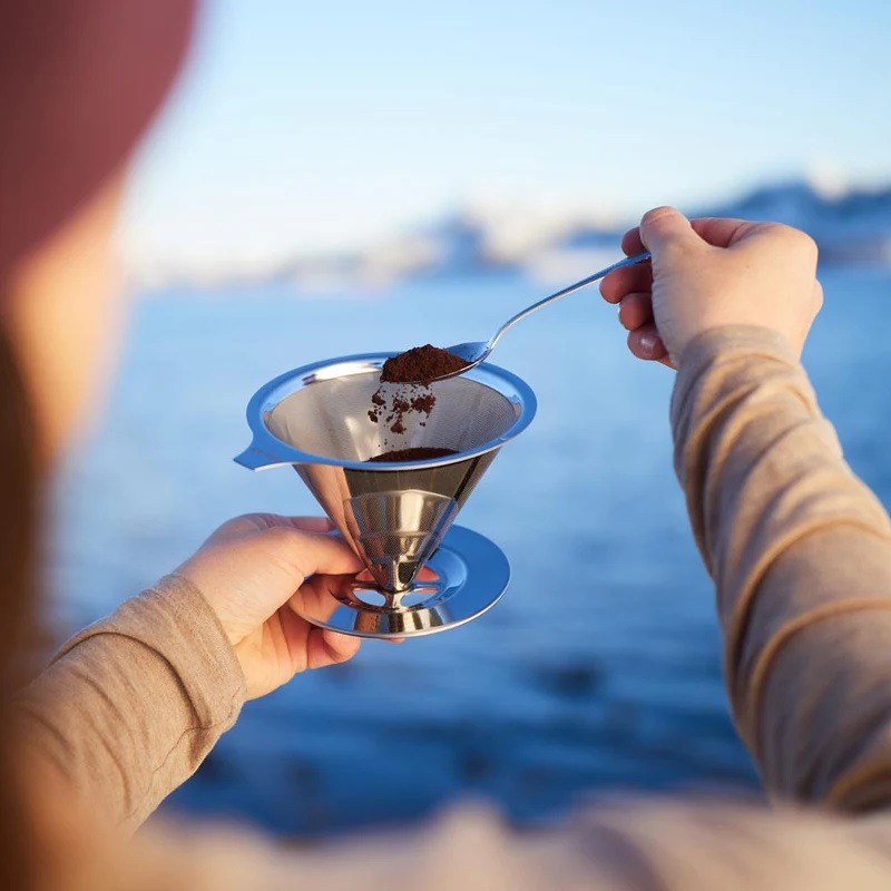 Pandoo Genanvendelig Kaffefilter Af Rustfrit Stål