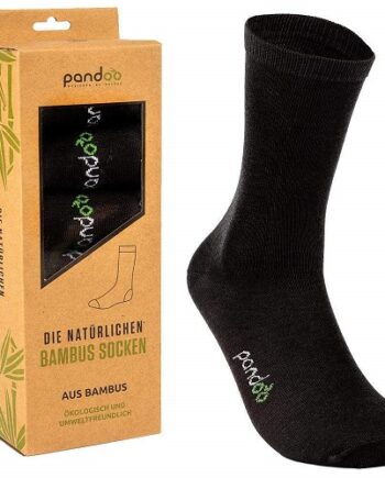 Pandoo   Sorte Bambus Herrestrømper I Str 39 42