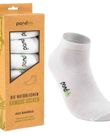 Pandoo   Hvide Low Cut Bambus Sokker I Str  35 38