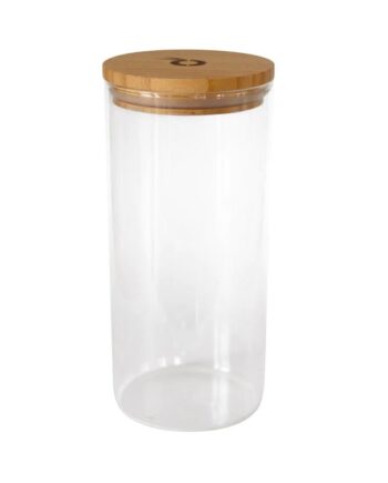 Pandoo   Opbevarings Glas Med Bambuslåg 1300 Ml