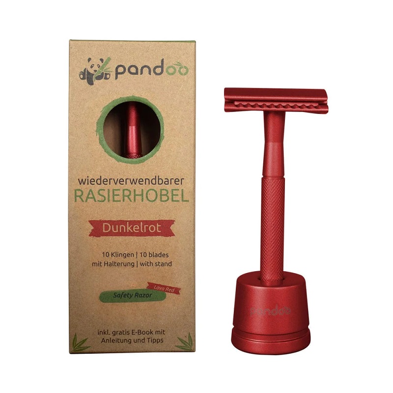 Pandoo Barberskraber I Lavarød Metal
