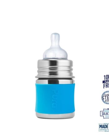 Pura    Kiki Baby Sutteflaske 0  Mdr  Aqua 150ml   Slow Flow