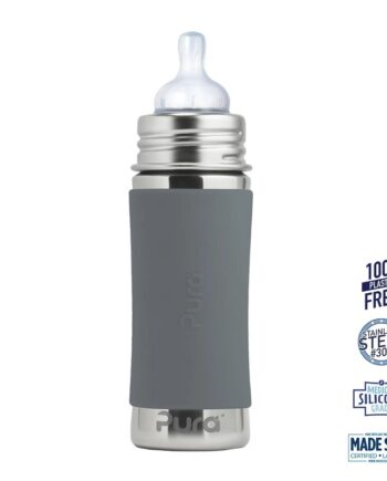 Pura    Kiki Baby Sutteflaske 3  Mdr  Grey 325ml   Medium Flow