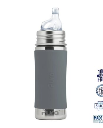 Pura    Sipper Spouts Baby Sutteflaske 6  Mdr  Grey 325ml   Fast Flow