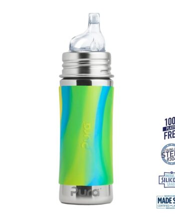 Pura    Sipper Spouts   Baby Sutteflaske 6  Mdr  Mint   Moss   Aqua 325ml   Fast Flow