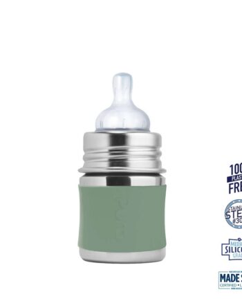 Pura    Kiki Baby Sutteflaske 0  Mdr  Moss 150ml   Slow Flow