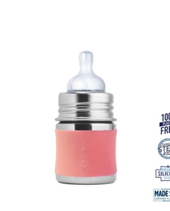 Pura    Kiki Baby Sutteflaske 0  Mdr  Rosa 150ml   Slow Flow