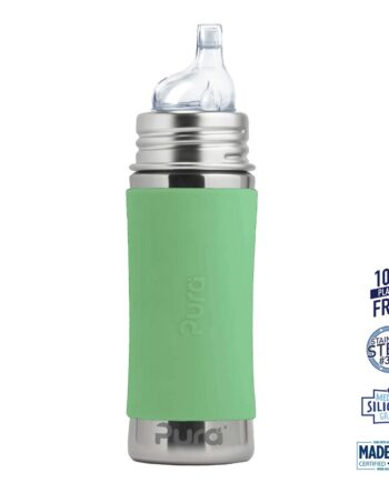 Pura    Sipper Spouts Baby Sutteflaske 6  Mdr  Moss 325ml   Fast Flow