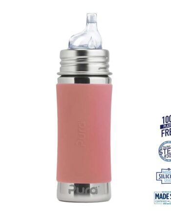 Pura    Sipper Spouts Baby Sutteflaske 6  Mdr  Rosa 325ml   Fast Flow