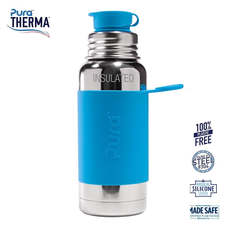 Pura Therma Sportsflaske Big Mouth Aqua 475ml