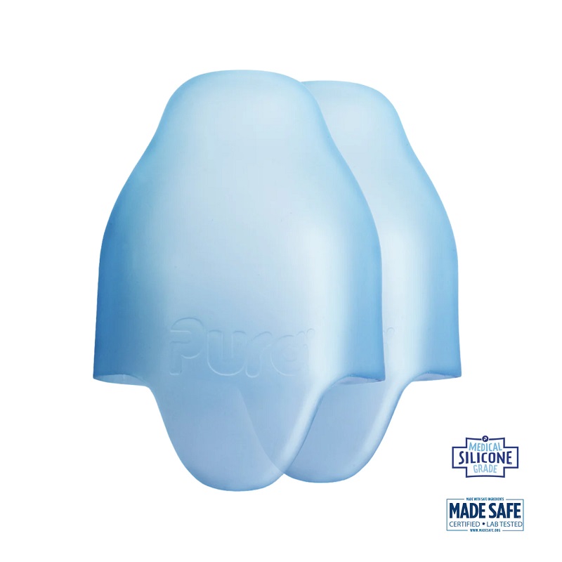 Pura Kiki Baby Sutteflaske Silikone Cover Baby Blue