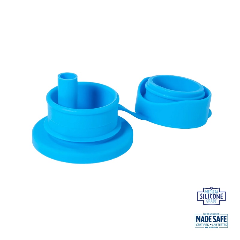 Pura Big Mouth Silikone Låg Aqua Sport Straw