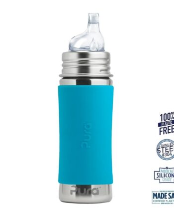 Pura    Sipper Spouts Baby Sutteflaske 6  Mdr  Aqua 325ml   Fast Flow