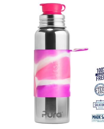 Pura    Big Mouth Sportsflaske Pink Swirl 850ml