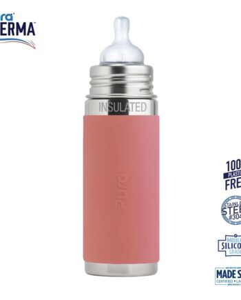 Pura    Therma Kiki Baby Sutteflaske 3  Mdr  Rosa 260ml   Medium Flow