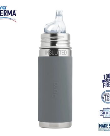 Pura    Therma Kiki Sipper Baby Sutteflaske 6  Mdr  Grey 260ml   Fast Flow