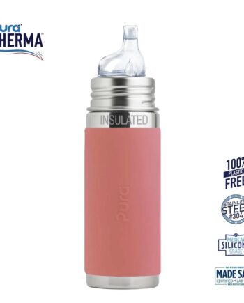 Pura    Therma Kiki Sipper Baby Sutteflaske 6  Mdr  Rosa 260ml   Fast Flow