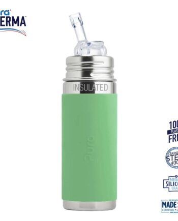 Pura    Therma Kiki Straw Baby Sutteflaske 6  Mdr  Moss 260ml   Fast Flow