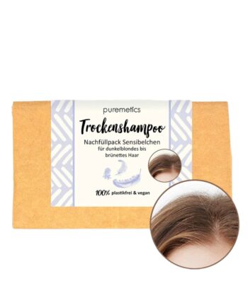Puremetics   Refill Tørshampoo Til Mørkeblondt   Brunt Hår   Duftfri