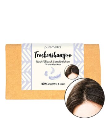 Puremetics   Refill Tørshampoo Til Mørkt Hår   Duftfri