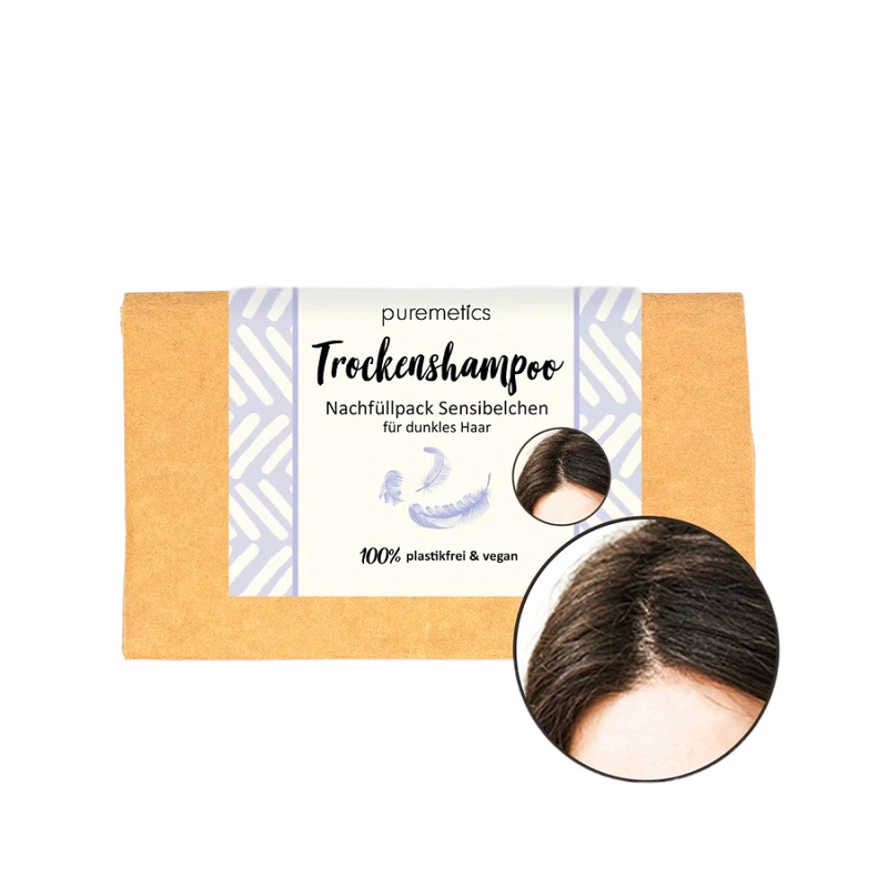 Puremetics Refill Tørshampoo Til Mørkt Hår Duftfri