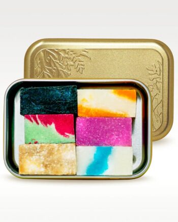 Puremetics   Mini Sæber I Guld Aluminiumsdåse