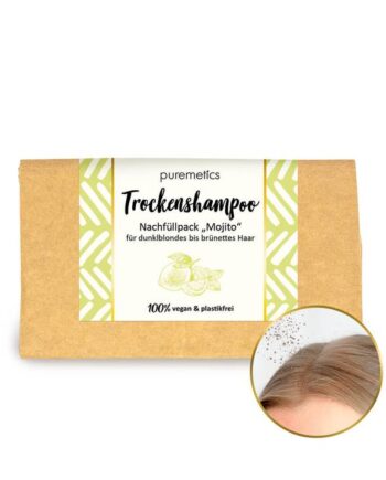 Puremetics   Refill Tørshampoo Mojito Til Brunt   Mørkeblondt Hår