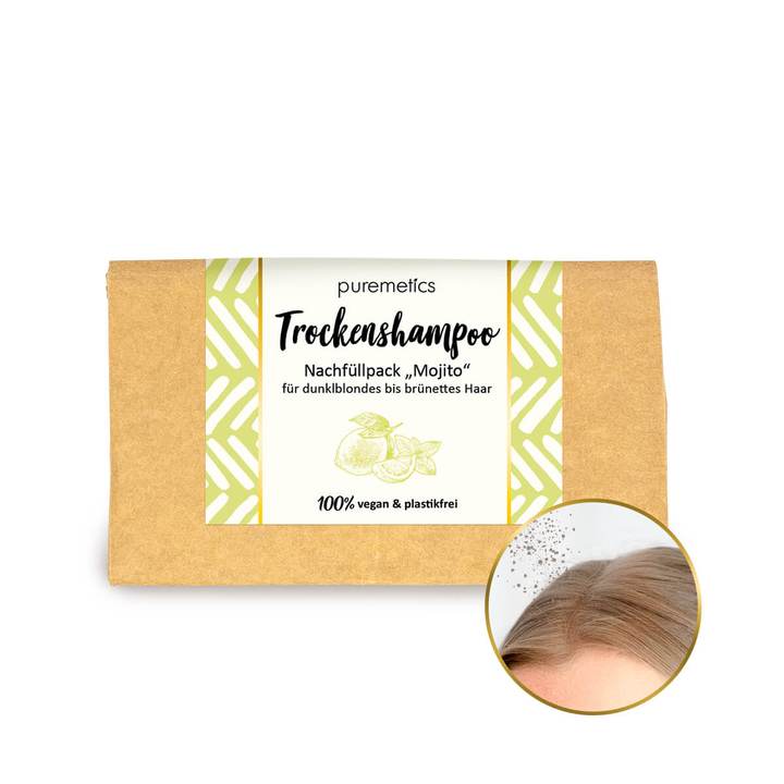 Puremetics Refill Tørshampoo Mojito Til Brunt Mørkeblondt Hår