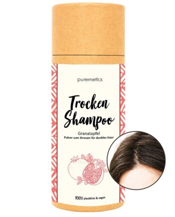 Puremetics   Tørshampoo Til Mørkt Hår Med Duft Af Granatæble