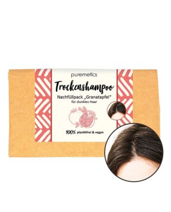 Puremetics   Refill Tørshampoo Granatæble Til Mørkt Hår