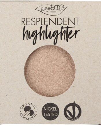 Purobio Cosmetics   Highlighter Glow Finish Champagne 01   Refill