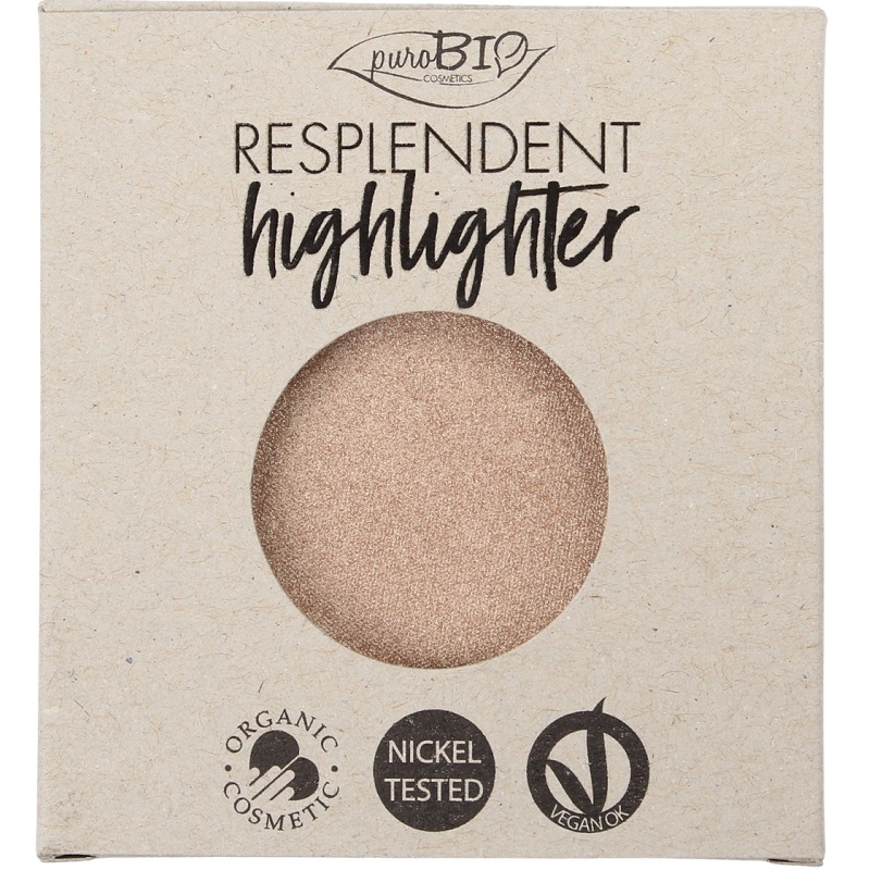 Purobio Cosmetics Highlighter Glow Finish Champagne 01 Refill