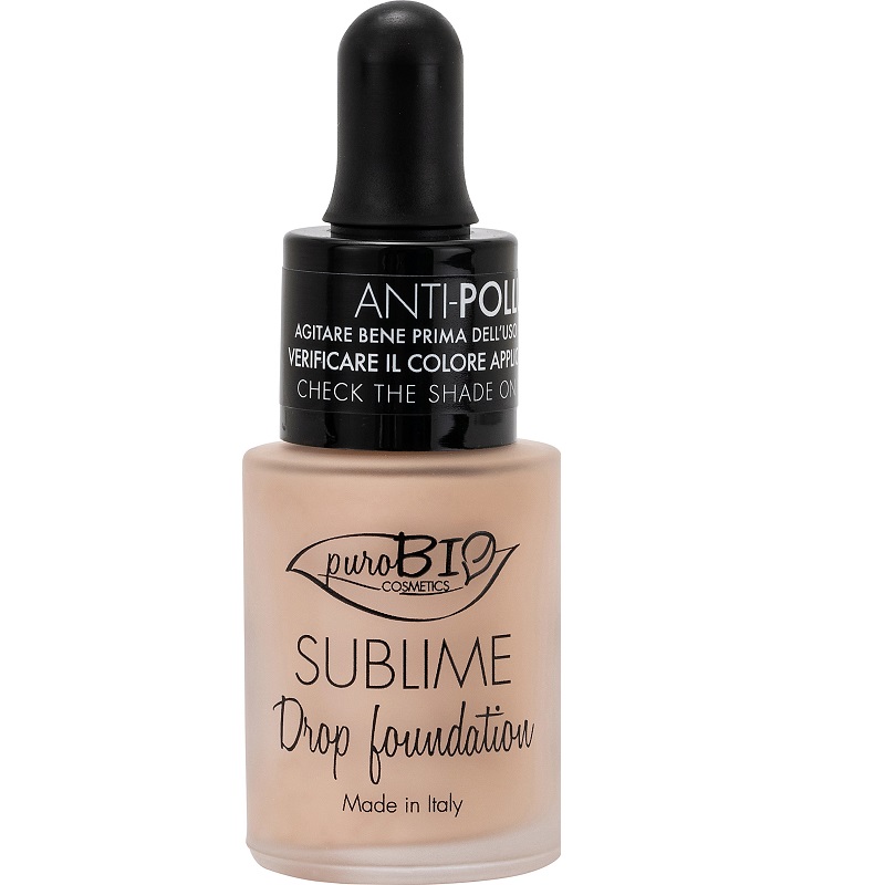 Purobio Cosmetics Sublime Drop Foundation Spf10 00