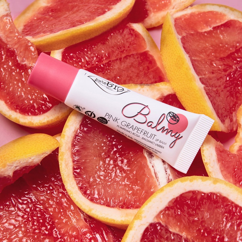 Purobio Cosmetics Balmy Lip Balm Pink Grapefruit