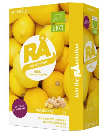 Rå   øko Citron   Ingefær   Koldpresset