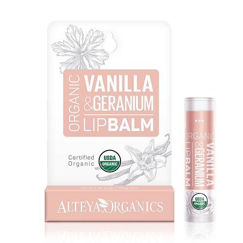 Alteya Organics Vanilla Geranium Lip Balm