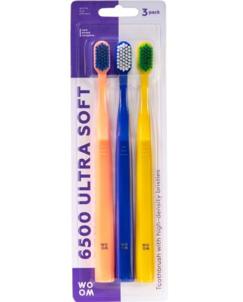 Woom   6500 Ultra Soft Tandbørster   3 Pak