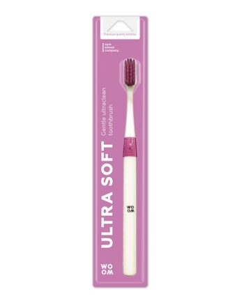 Woom   Ultra Soft Tandbørste I Hvid Pink
