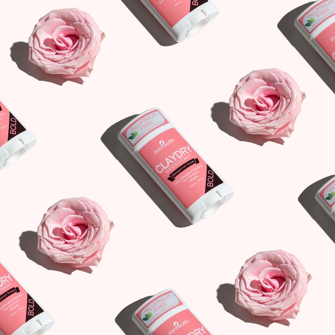 Zionhealth Bio Claydry Deodorant Bergamot Rose