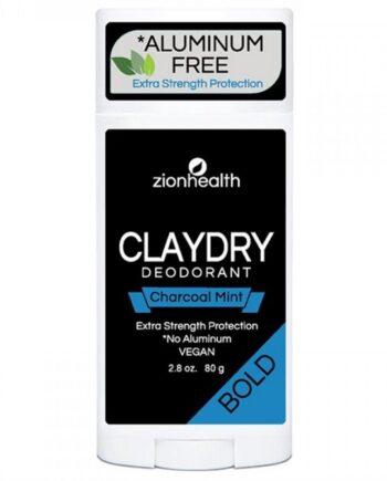 Zionhealth   Bio Claydry Deodorant   Charcoal Mint