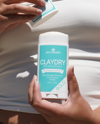Zionhealth   Bio Claydry Deodorant   Eucalyptus Mint