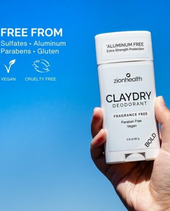 Zionhealth   Bio Claydry Deodorant   Fragrance Free