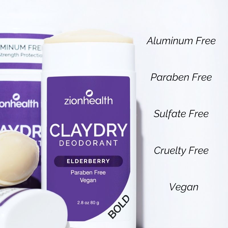 Zionhealth Bio Claydry Deodorant Elderberry