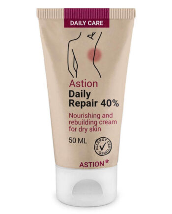 Astion Daily Fedtcreme 40  ?  Fugtpleje Med Urea Og Niacinamid Ved Eksem Og Kløe   50 Ml