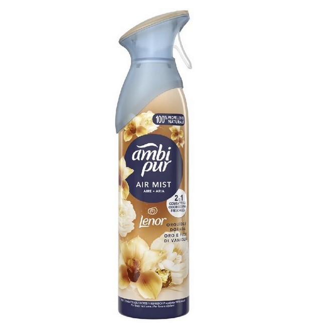 Ambi Pur Luftfrisker Air Mist Vanilla Gold 185 Ml