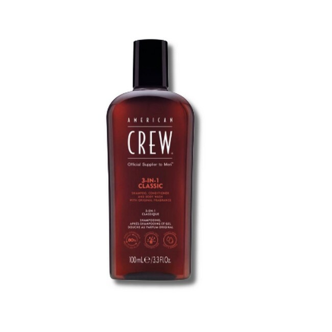 American Crew Classic 3 In 1 Shampoo Conditioner Body Wash 100 Ml