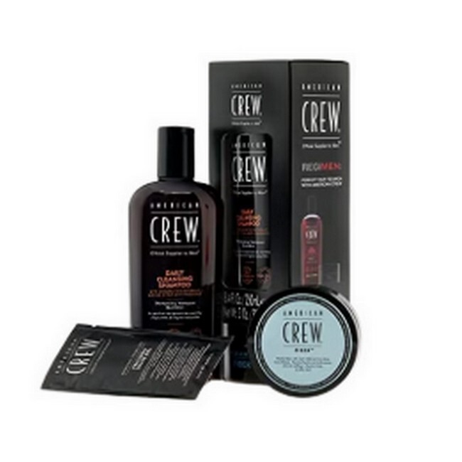 American Crew Kit Fiber Wax Daily Cleansing Shampoo