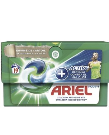 Ariel   Pods Odor Active 3 In 1 Vaskemiddel   19 Stk